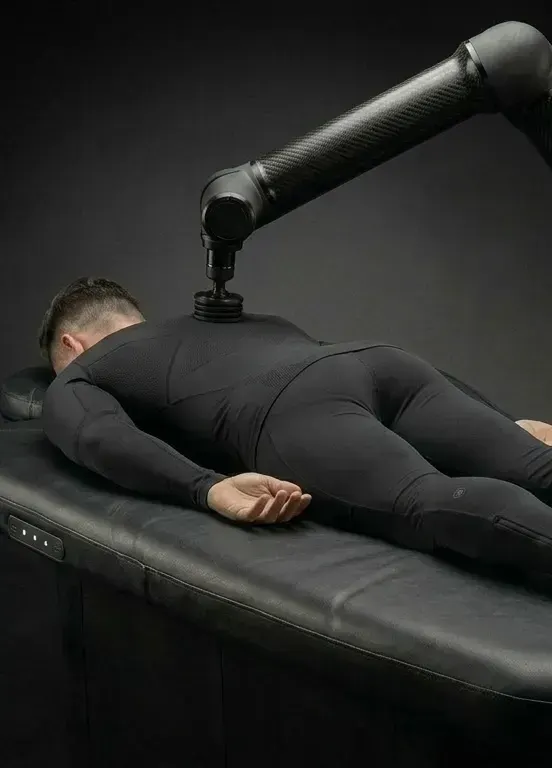 The Self percussion head working on the upper back