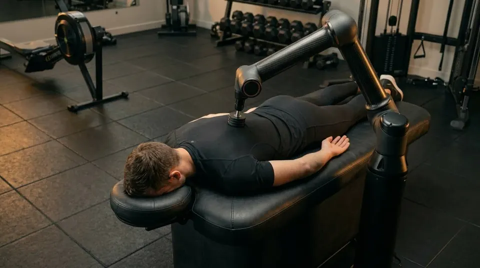 Self installed on a premium fitness-club floor