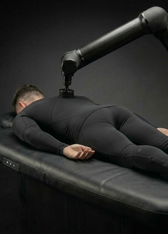 The Self percussion head working on the upper back